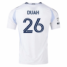 adidas San Diego FC Authentic Manu Duah Away Jersey 25/26 w/ MLS & Apple Patch (White) Durable Double Stitched