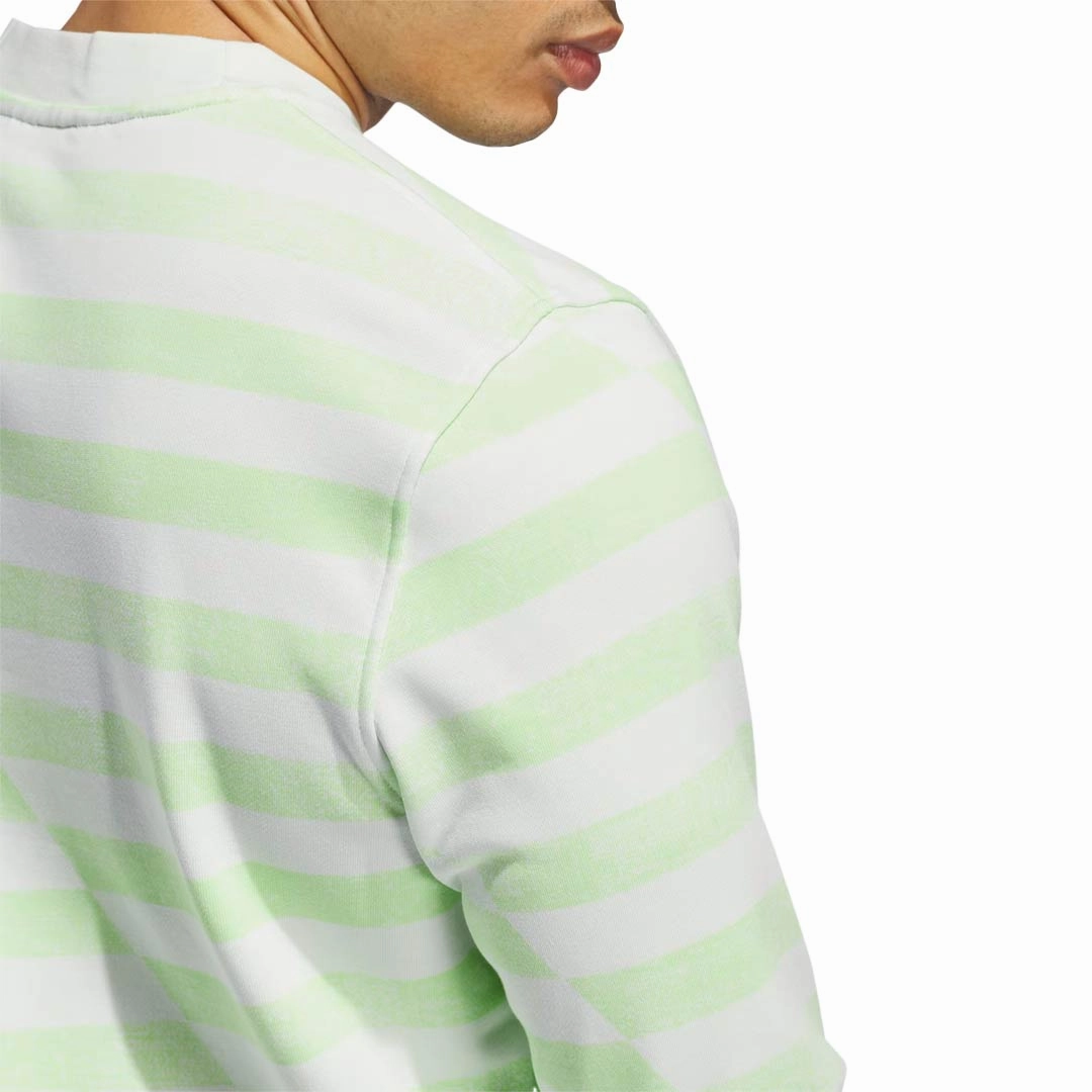 adidas - Men's Ultimate365 Printed Crewneck Sweatshirt (IQ2916) Functional Activewear Non Chafing Edges