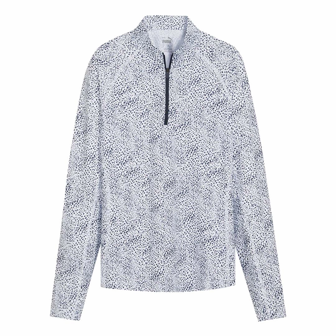 Puma - Women's You-V Microdot 1/4 Zip Sweater (623934 02) Athletic Day