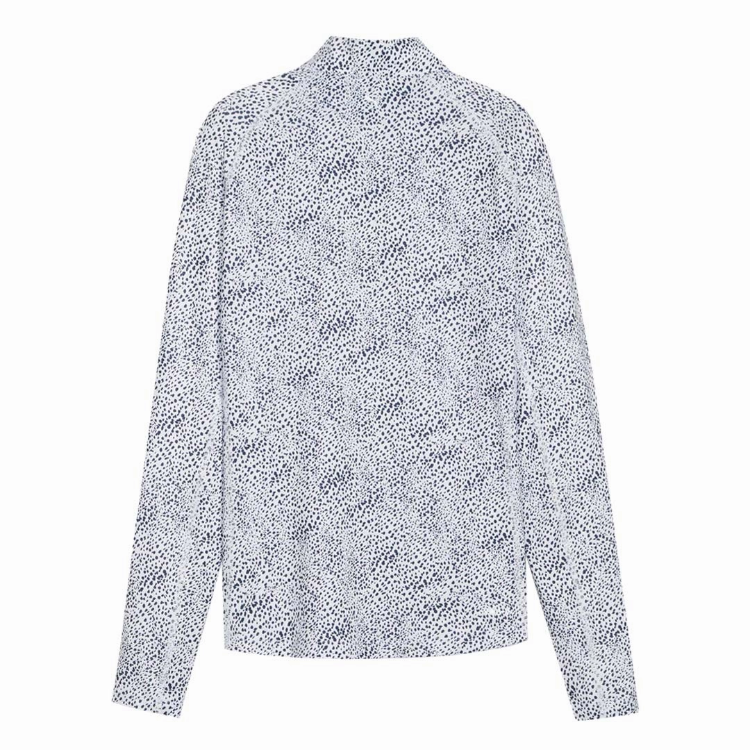 Puma - Women's You-V Microdot 1/4 Zip Sweater (623934 02) Second Skin Contrast Trim Details