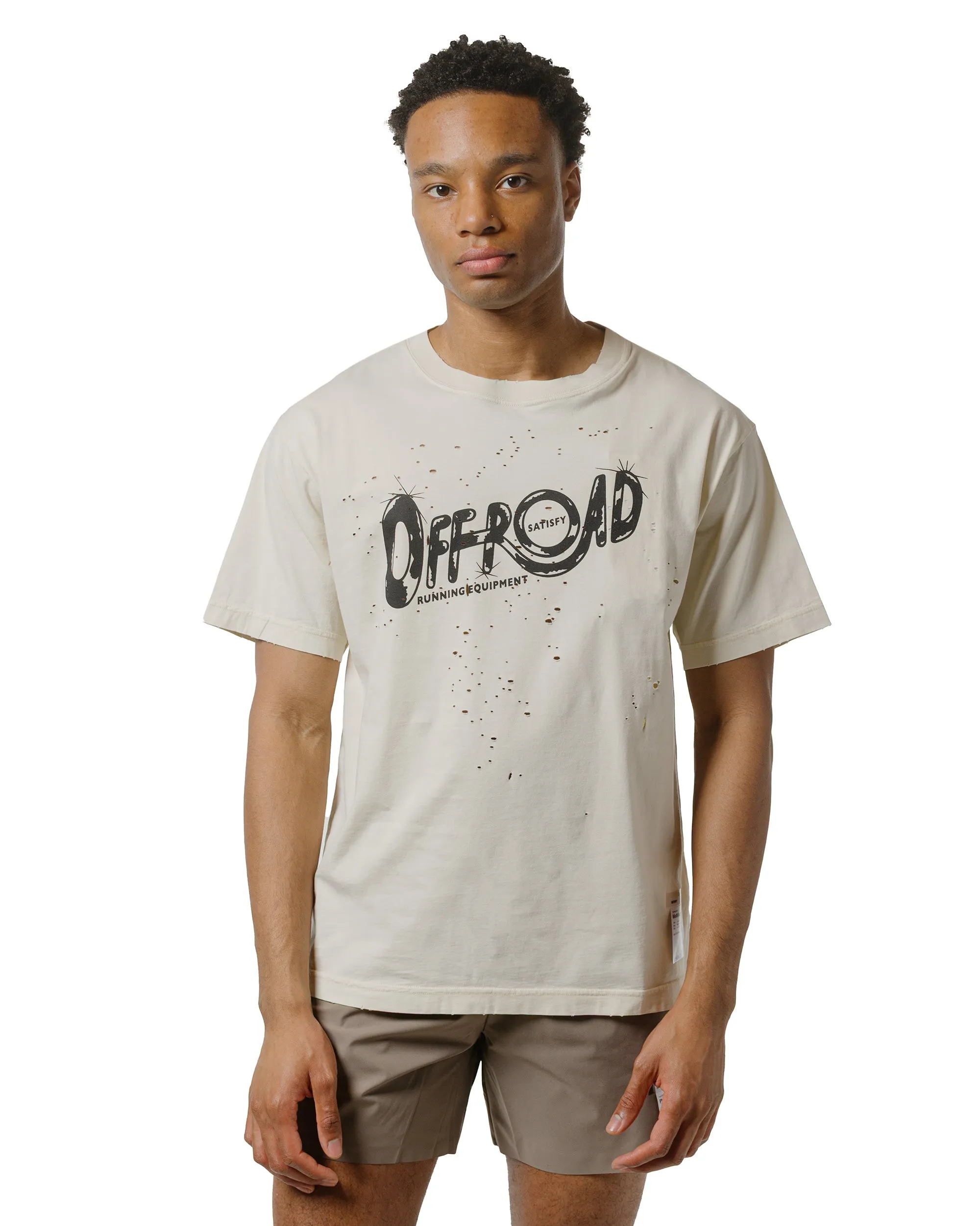 informal gathering SATISFY MothTech T-Shirt Aged Ecru Offroad
