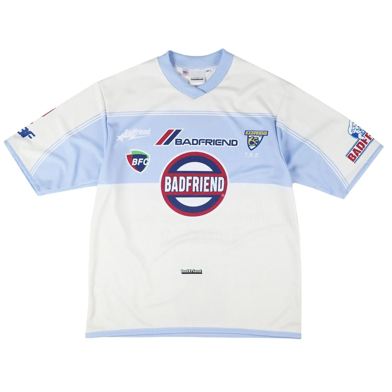 Ethical Mode Recycle Glow Badfriend "Soccer Jersey" M - Bone / Blue