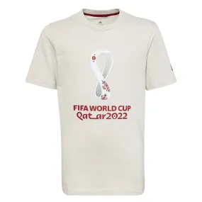 adidas - Kids' (Junior) FIFA World Cup 22 Official Emblem T-Shirt (HD6384) Outdoor Gear