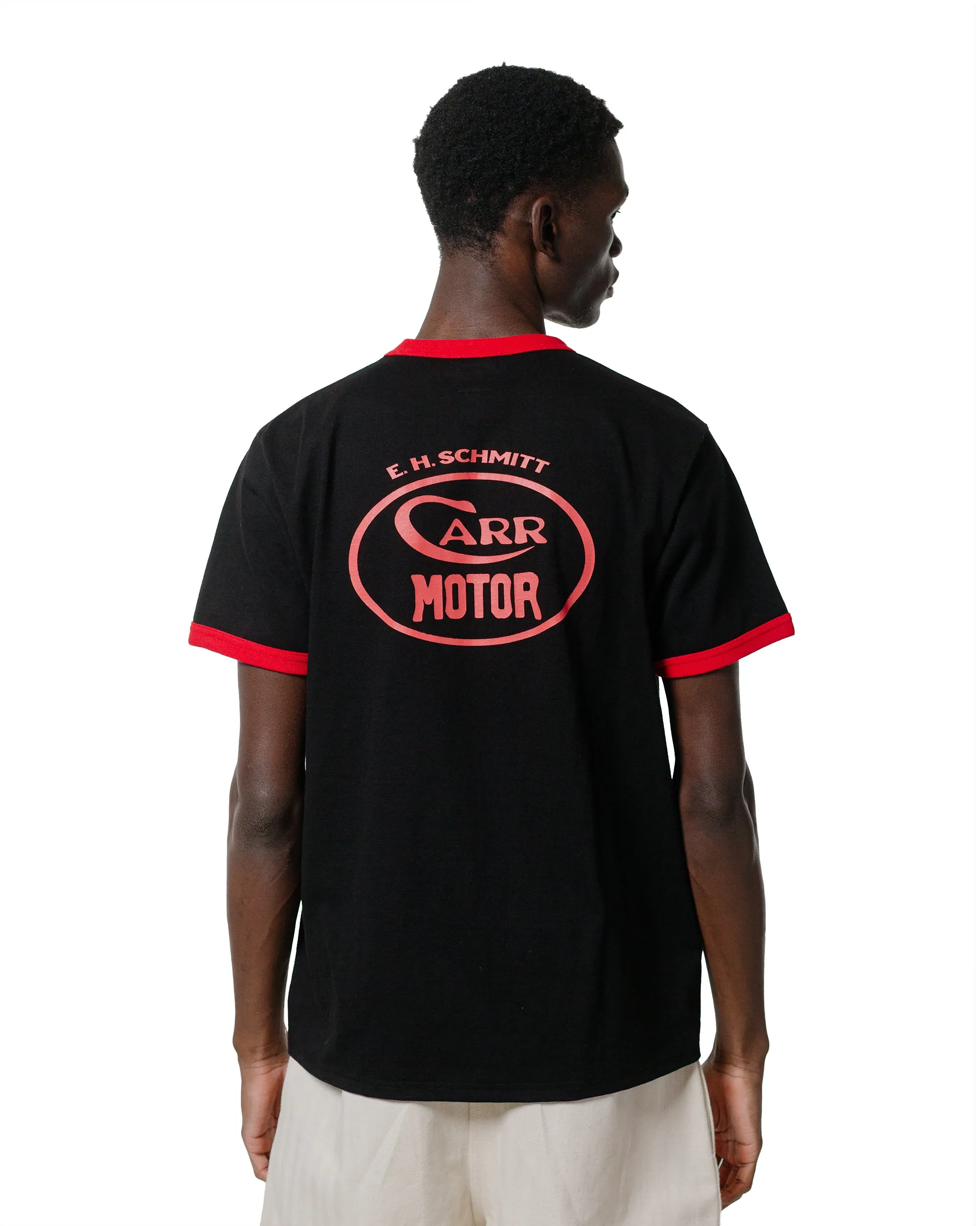The Real McCoy's MC25016 Joe McCoy Tee / Whiz Gunner Black/Red All-day Comfort FunctionalPockets