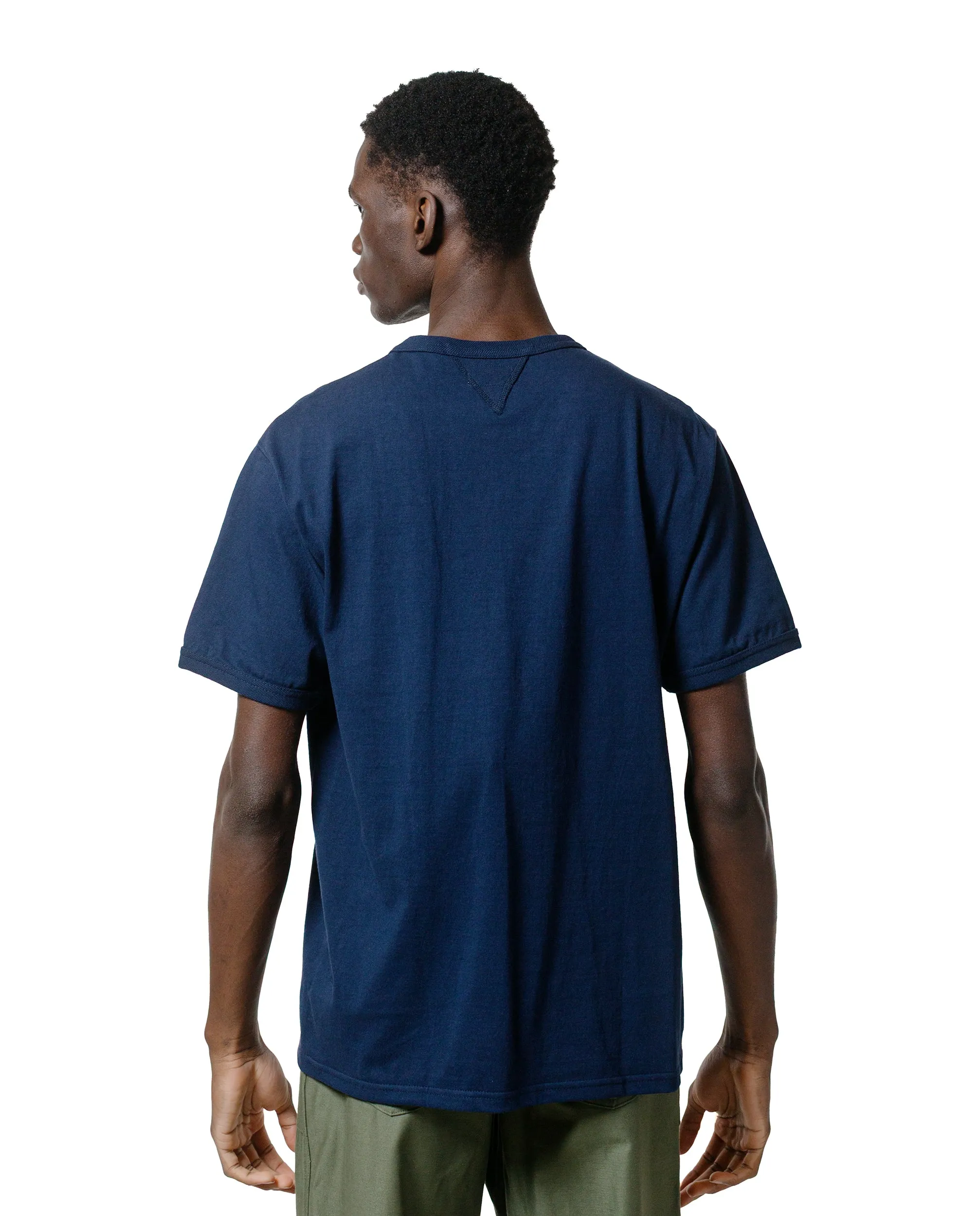 The Real McCoy's MC23020 Gusset Tee Navy Durable Material