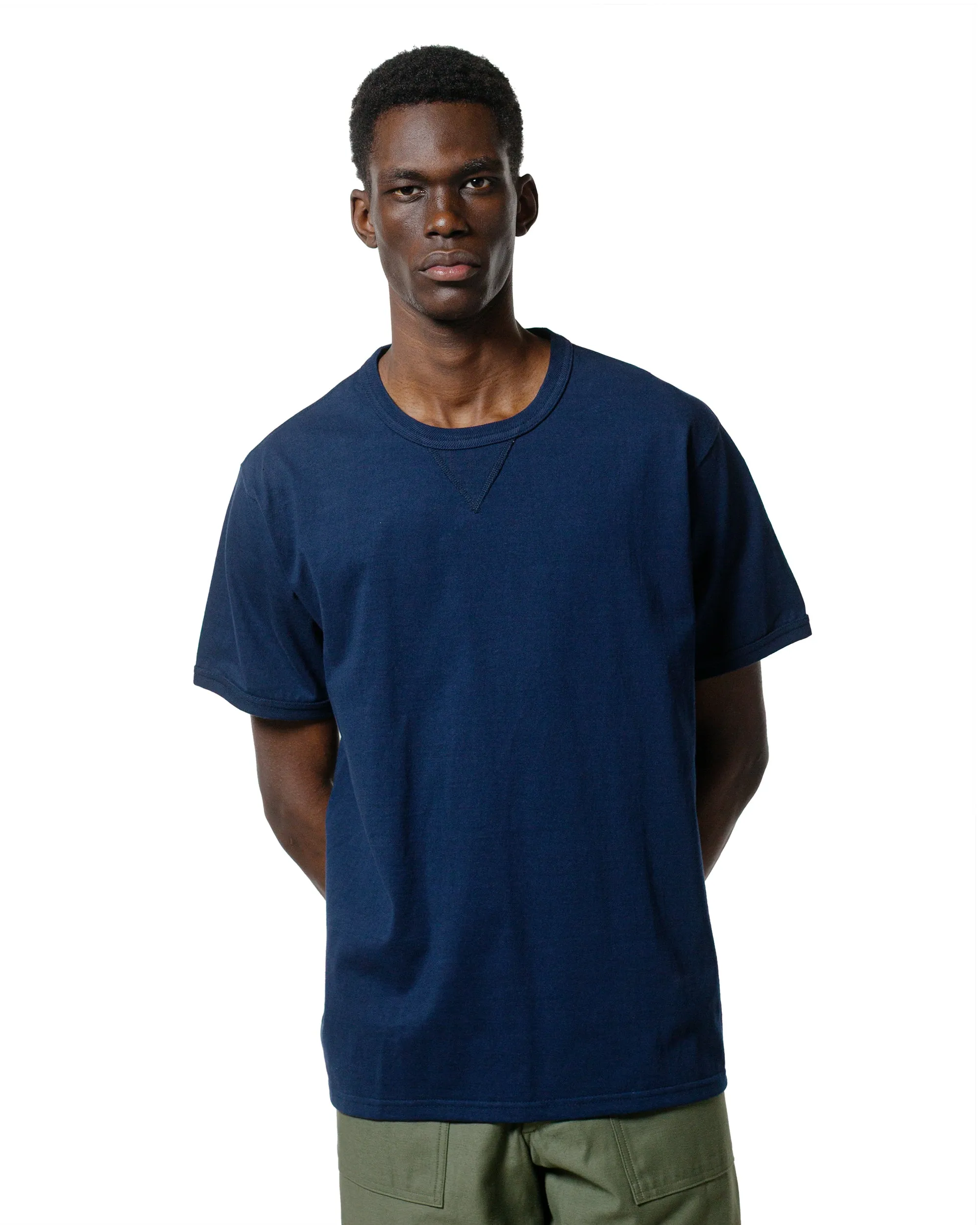 Fresh Comfort Style The Real McCoy's MC23020 Gusset Tee Navy