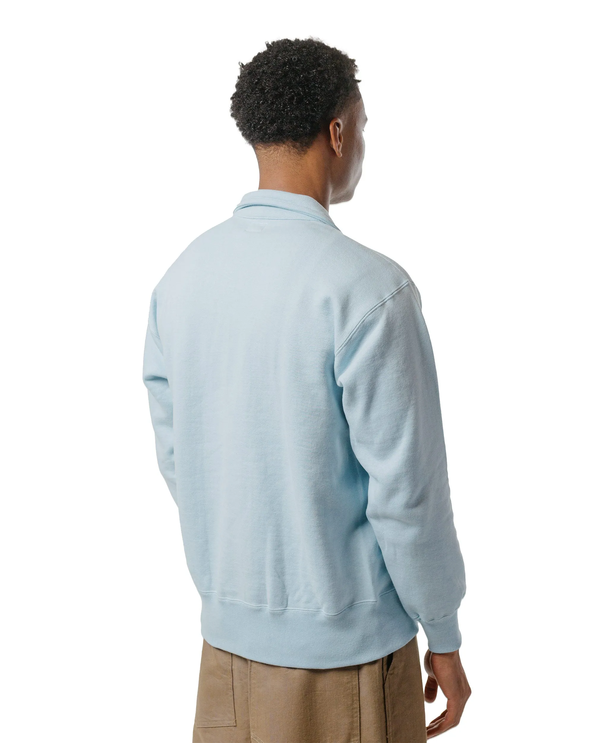 Timeless Bold The Real McCoy??s MC24115 10 Oz. Loopwheel 1/4 Zip Sweatshirt Saxe