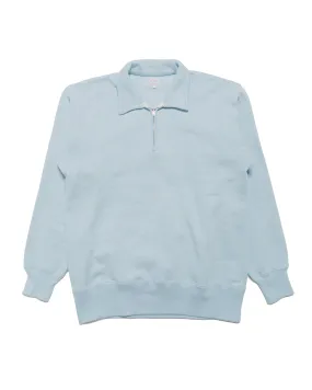 Flannel Core Chic The Real McCoy??s MC24115 10 Oz. Loopwheel 1/4 Zip Sweatshirt Saxe
