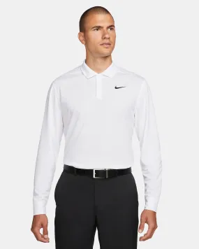 ElasticCuffDesign Casual Look Nike Golf "Dri-FIT Victory Long-Sleeve Polo" M - White