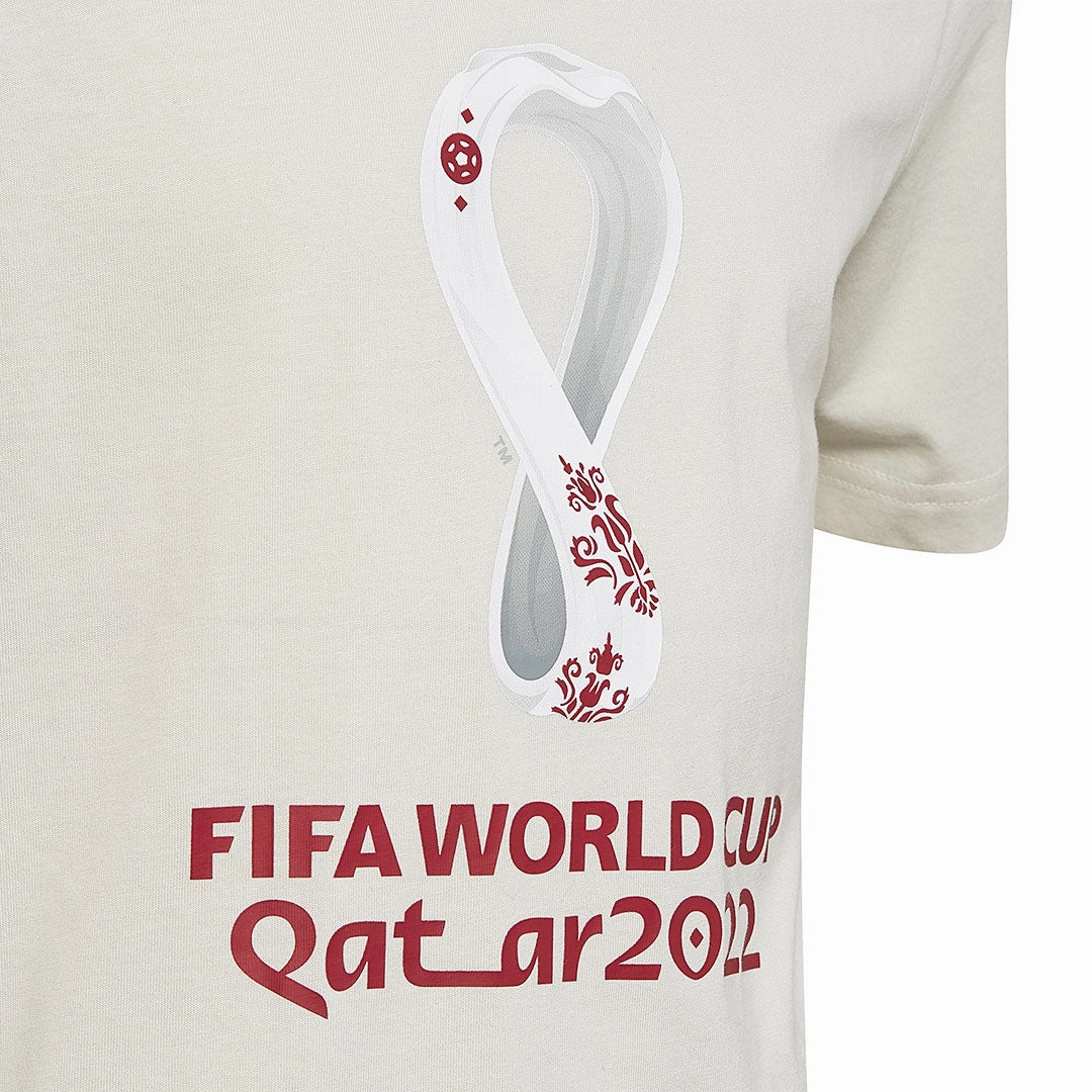 Abrasion Resistant Zones Breathable Underarm Gussets adidas - Kids' (Junior) FIFA World Cup 22 Official Emblem T-Shirt (HD6384)