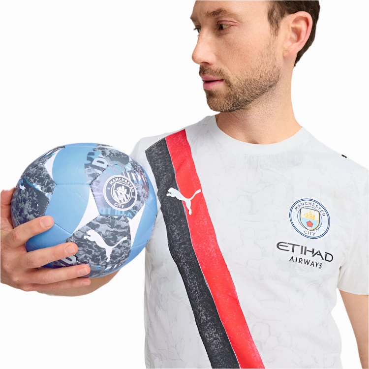 Non Restrictive Tailoring Puma Manchester City Authentic Kid Super Jersey 25/26 (Puma White/Puma Black)