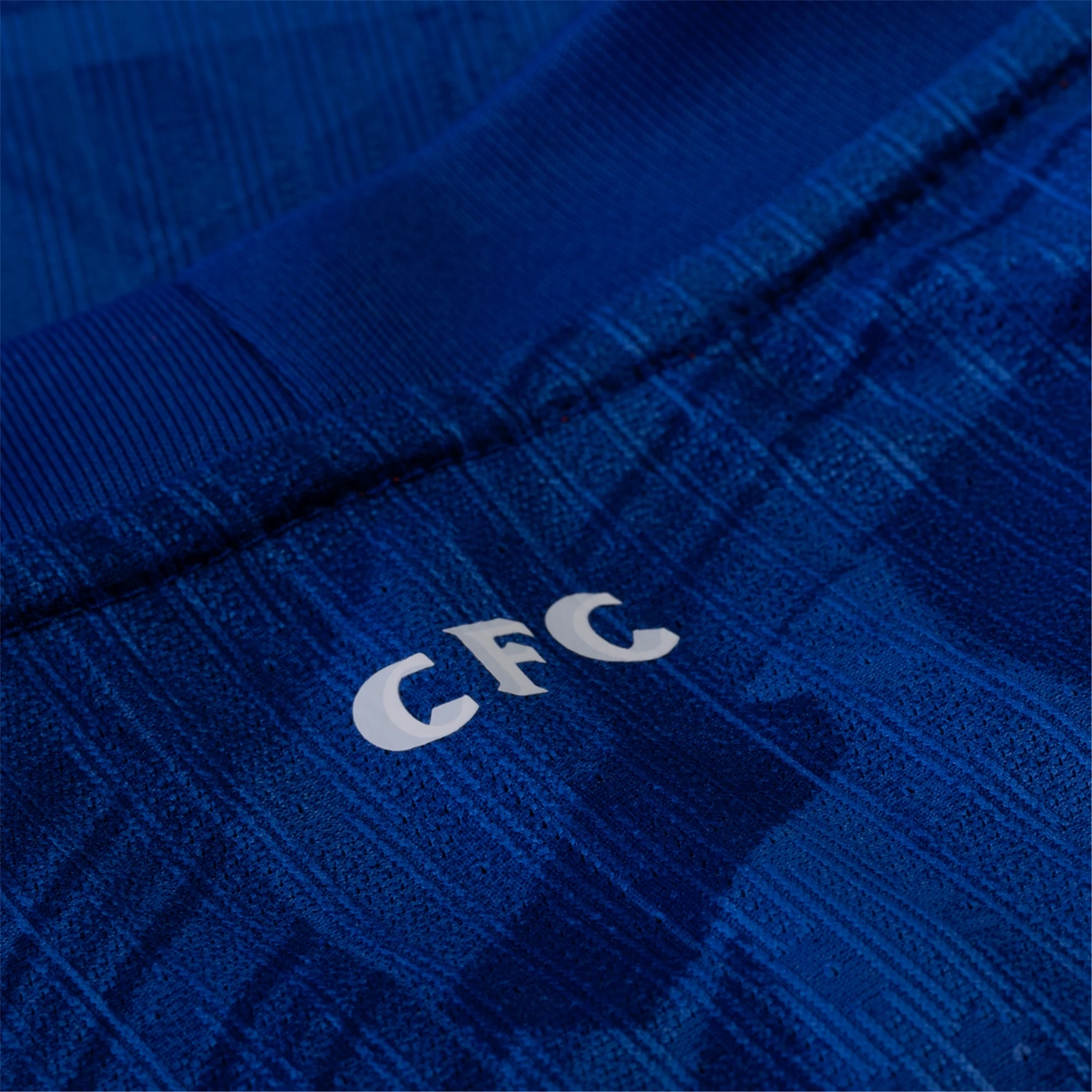 Nike Chelsea Authentic Home Jersey 25/26 w/ EPL Patch (Rush Blue/White/Speed Red) Carbon Neutral Production Slim Profile