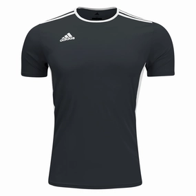 Reflective Safety Details adidas Mens Entrada 18 Jersey (Black/White)