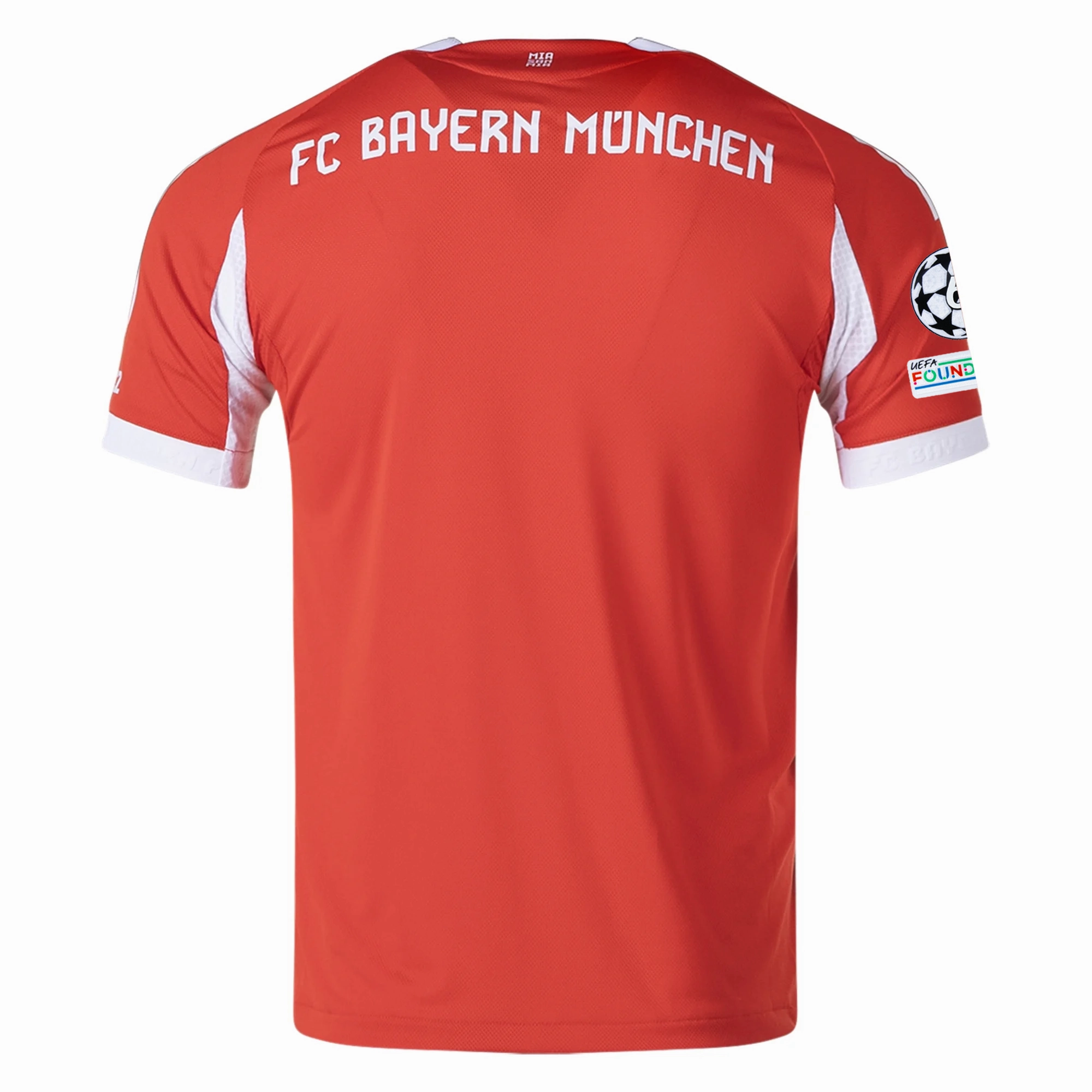 Dry Layer adidas Bayern Munich Authentic Home Jersey w/ Champion League Patches 25/26 (Red)