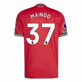 Bonded Hemline adidas Mainoo Men's Manchester United Home Jersey 25/26 w/ EPL   NRFR Patches (Red)