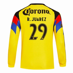 Double Layered Thermal Insulation All-Purpose Gear adidas R. Juarez Club Am??rica 25/26 Long Sleeve Home Jersey (Yellow)