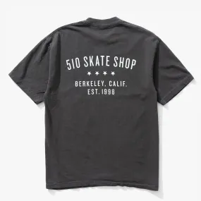 Workout Weekend Ready Vintage Label Tee (Washed Vintage Black)