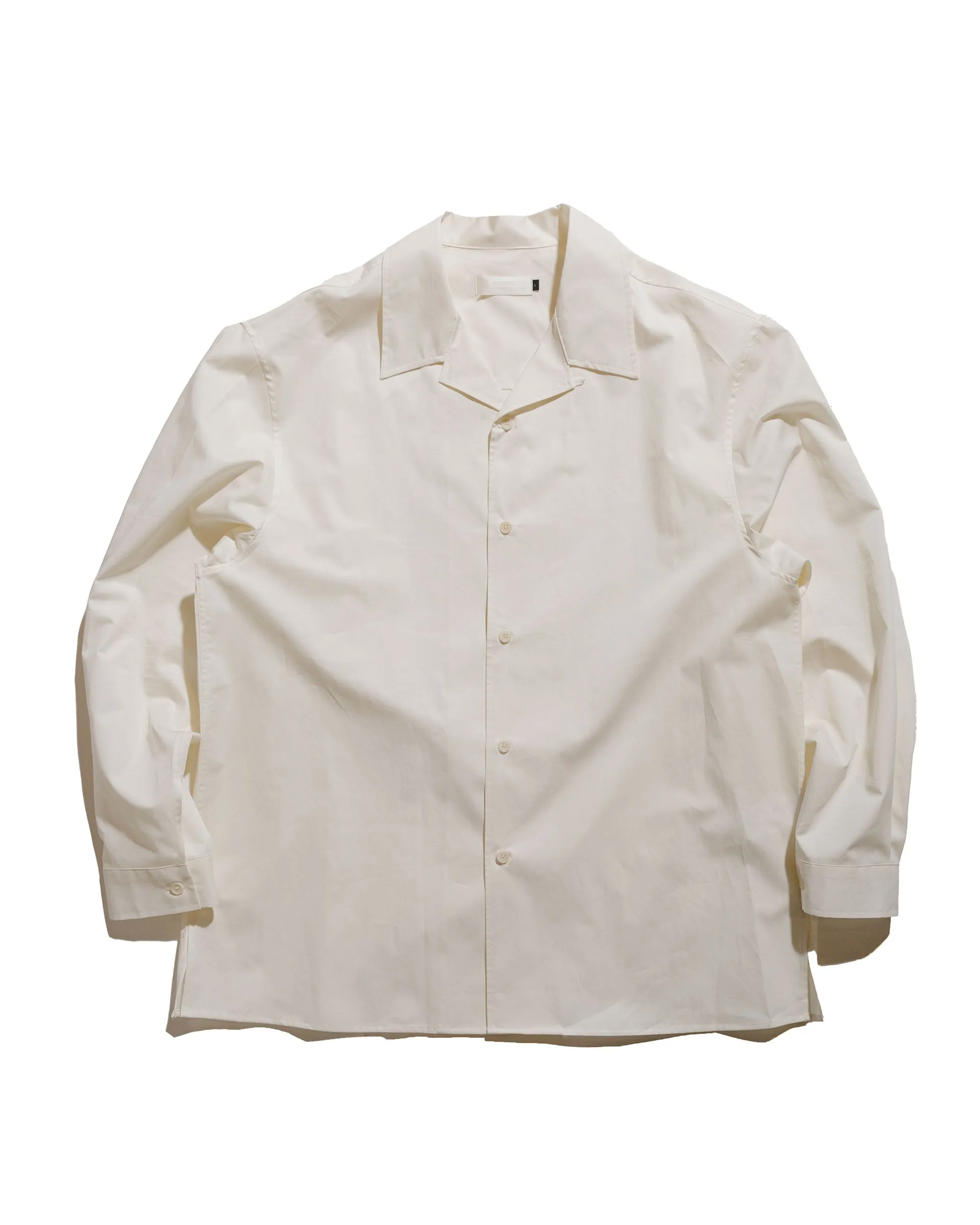 Flexible Mobility Amomento Open Collar Shirts Ivory