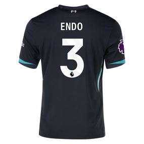 Nike Liverpool Wataru End?? Away Jersey w/ EPL Patch 24/25 (Night Forest/Washed Teal) Game Utility