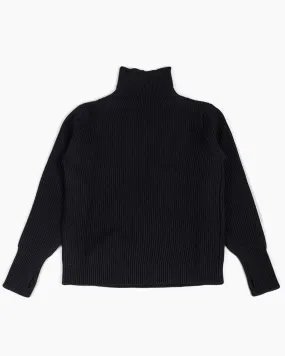 Cold Layer Andersen-Andersen Navy Turtleneck Black