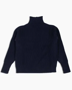 Chill Outfit product belt definition Andersen-Andersen Navy Turtleneck Navy Blue