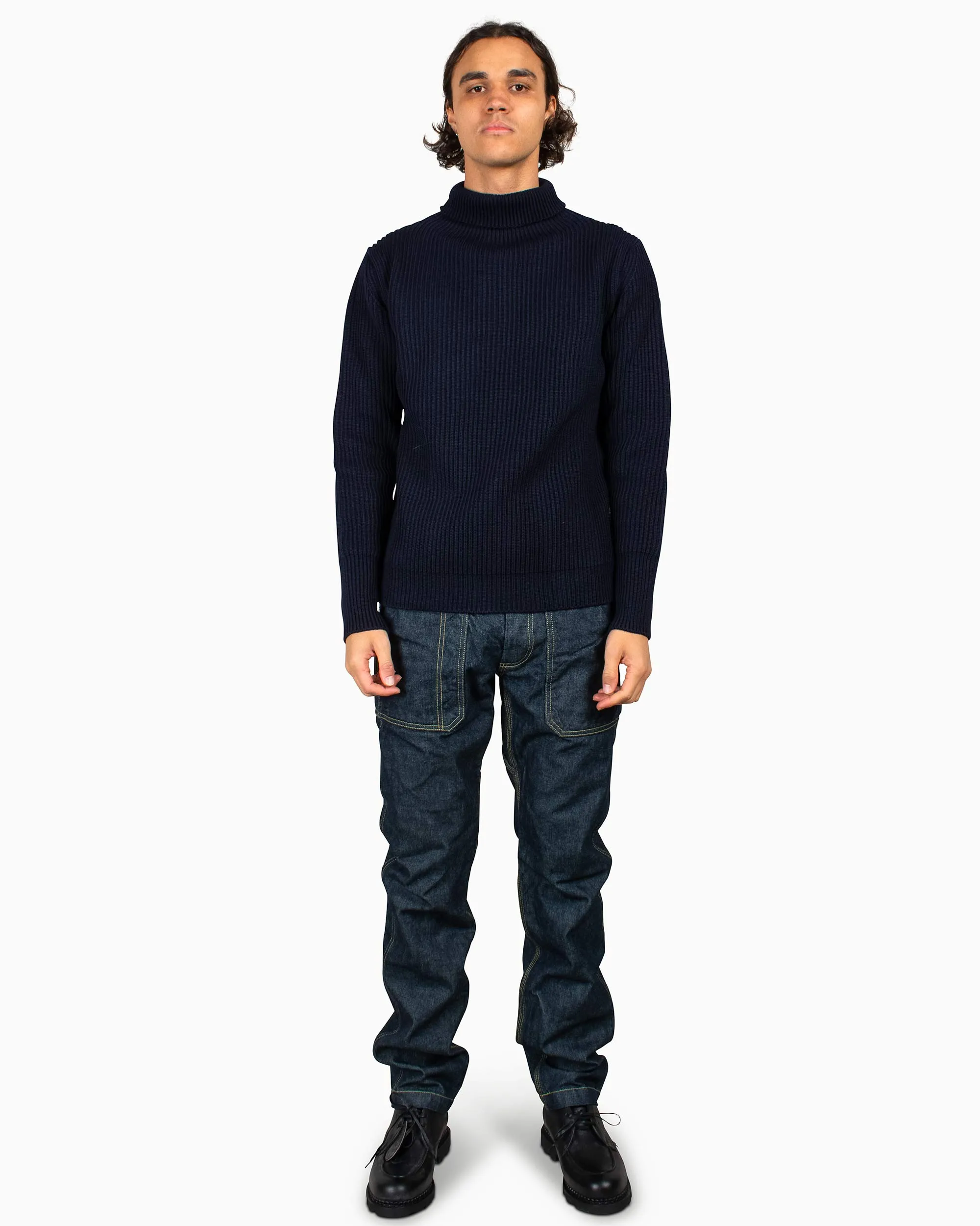 Cool in summer Lounge Wear Andersen-Andersen Navy Turtleneck Navy Blue