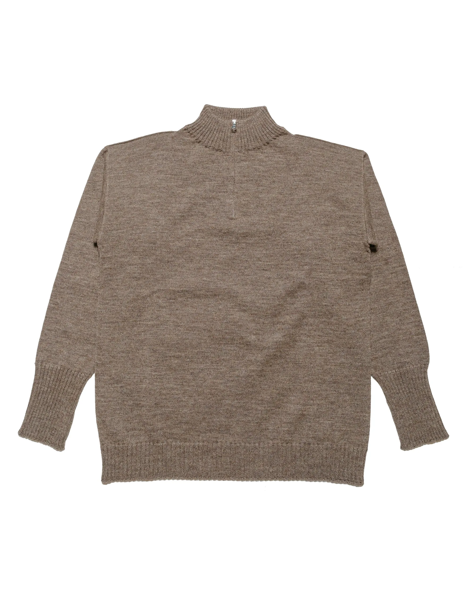 Andersen-Andersen Seaman Half-Zip Natural Taupe Fashion Forward