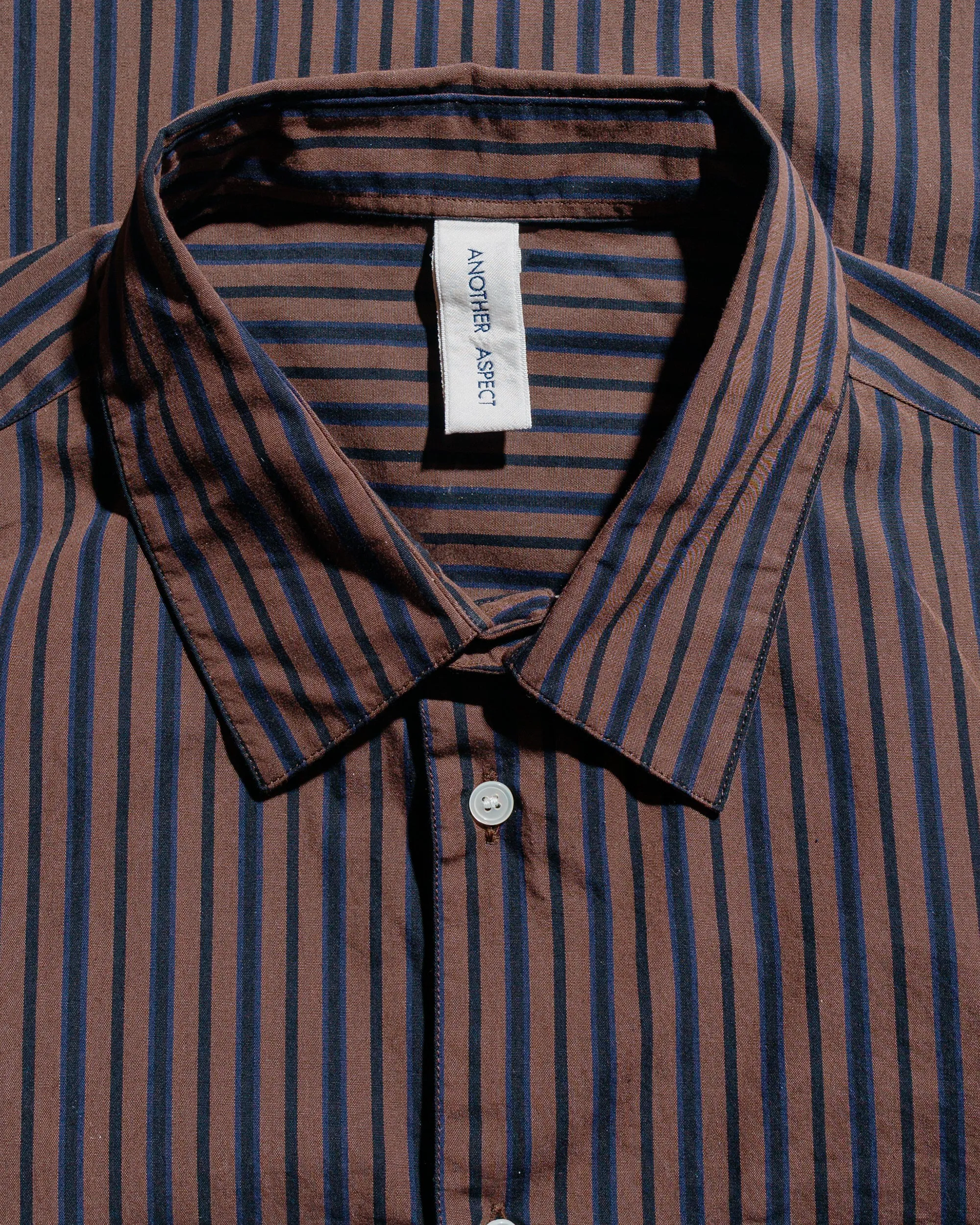 Work Appropriate Embroidered Detail Another Aspect Another Shirt 3.0 Brown/Black Stripe