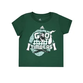 adidas - Kids' (Toddler) Portland Go Timbers Short Sleeve T-Shirt (R84PA92) Temperature Control Weave Classic Crew Neck Design