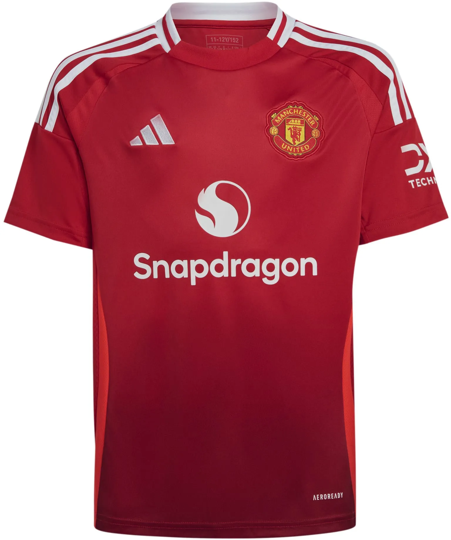 Unisex style Recycled Polyester Blend Kid's Manchester United 2024/25 Home Soccer Jersey
