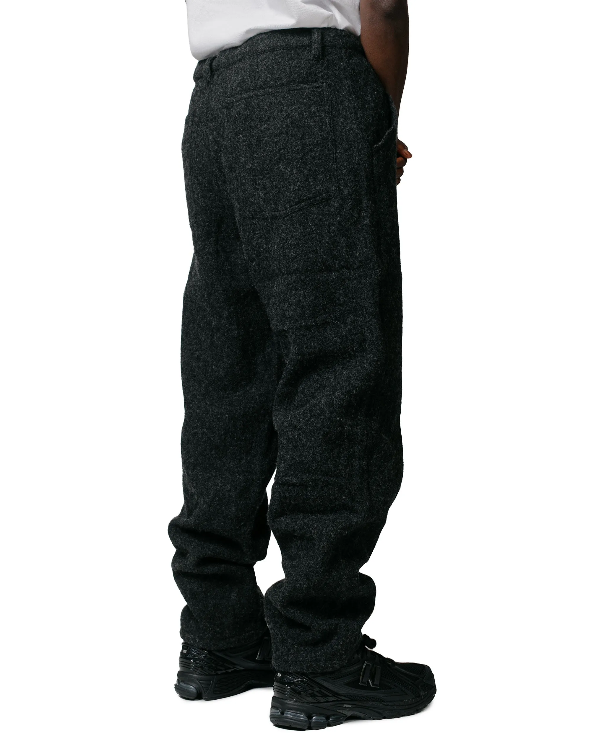 Comme des Gar?ons SHIRT Wool Pants Grey Textured Finish