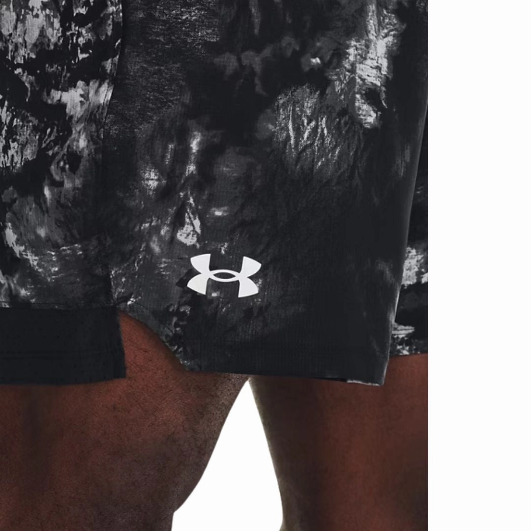 Vanish Woven 6" Printed Shorts Balanced Design Striped Design