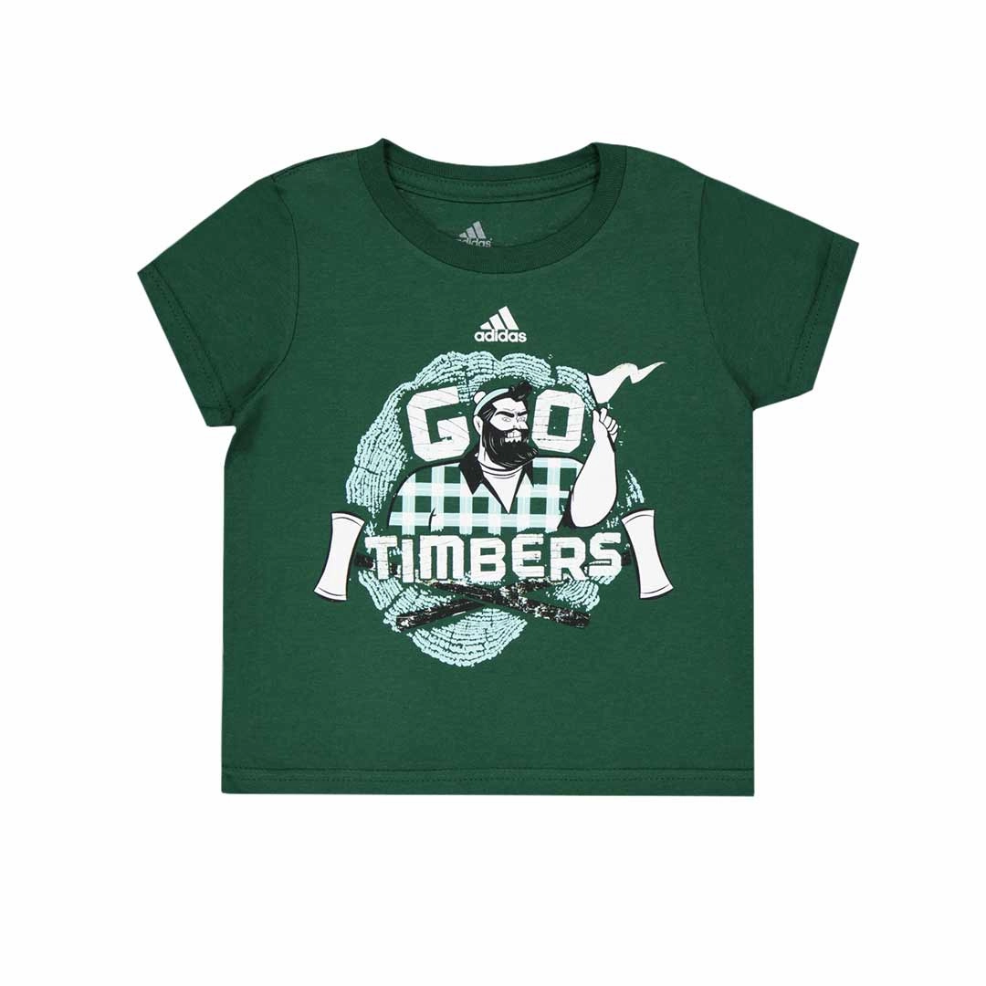 adidas - Kids' (Toddler) Portland Go Timbers Short Sleeve T-Shirt (R84PA92) Temperature Control Weave Classic Crew Neck Design