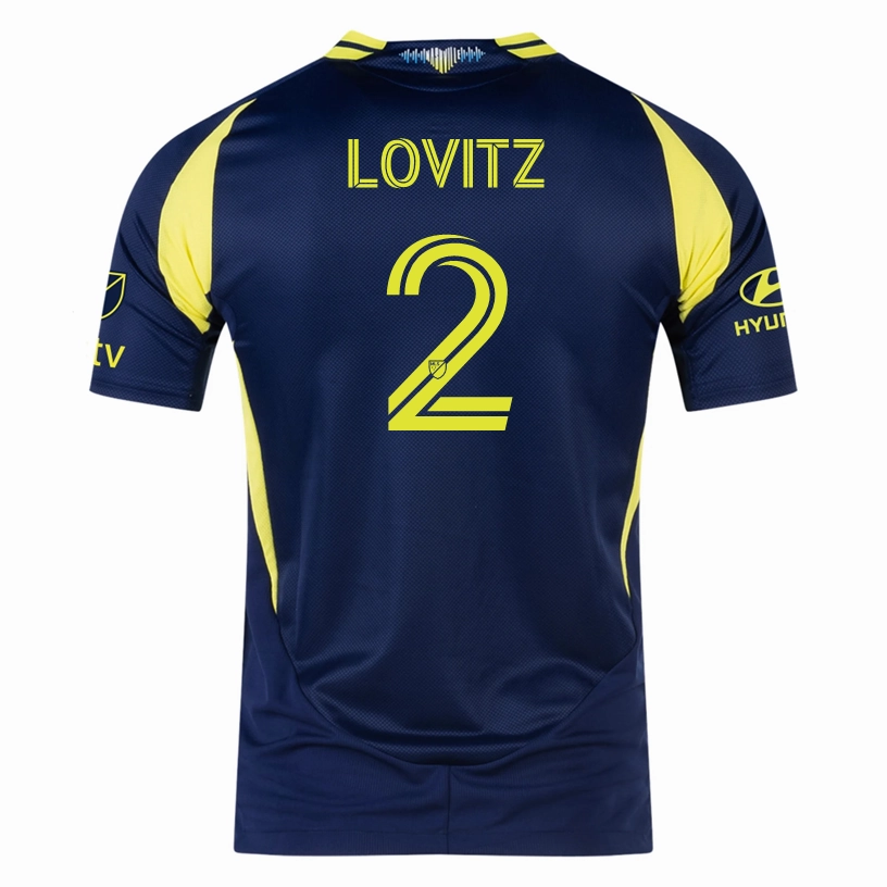 adidas Nashville Authentic Dan Lovitz Away Jersey w/ MLS   Apple TV 25/26 (Tena Blue) Pre Shrunk Fabric Reinforced Shoulders