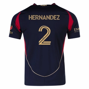 Smooth Finish Yarn Dyed Fabric adidas Ronald Hern??ndez Atlanta United Authentic Home Jersey w/ MLS Patches 25/26 (Red/Black)