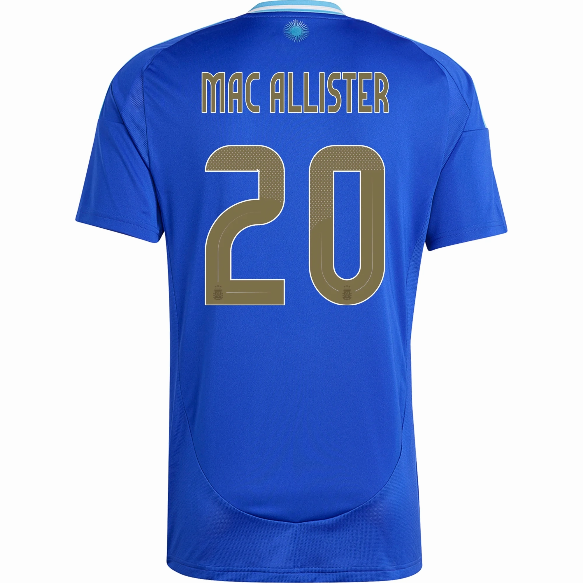 adidas Argentina Alexis Mac Allister Away Jersey 24/25 (Lucid Blue/Blue Burst) Smooth Flatlock Stitching Dynamic Ergonomic Fit