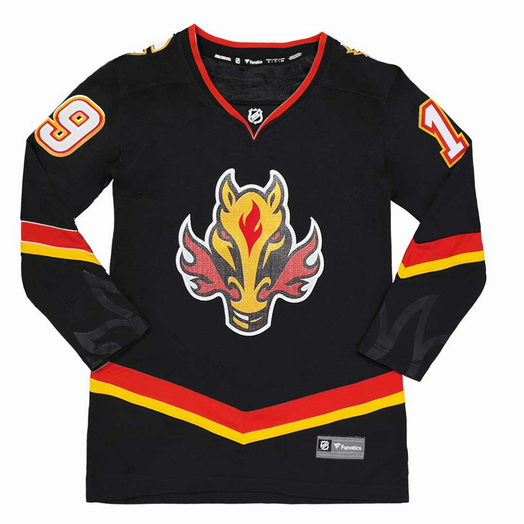 Fanatics - Women's Calgary Flames Matthew Tkachuk No.19 Breakaway Jersey (879W 00M2 H35 005) Active Apparel