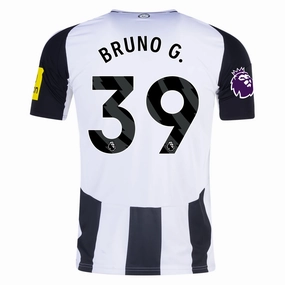 Bonded Armhole adidas Newcastle United Bruno Guimar?es Home Jersey w/ EPL Patch 24/25 (Black/White)