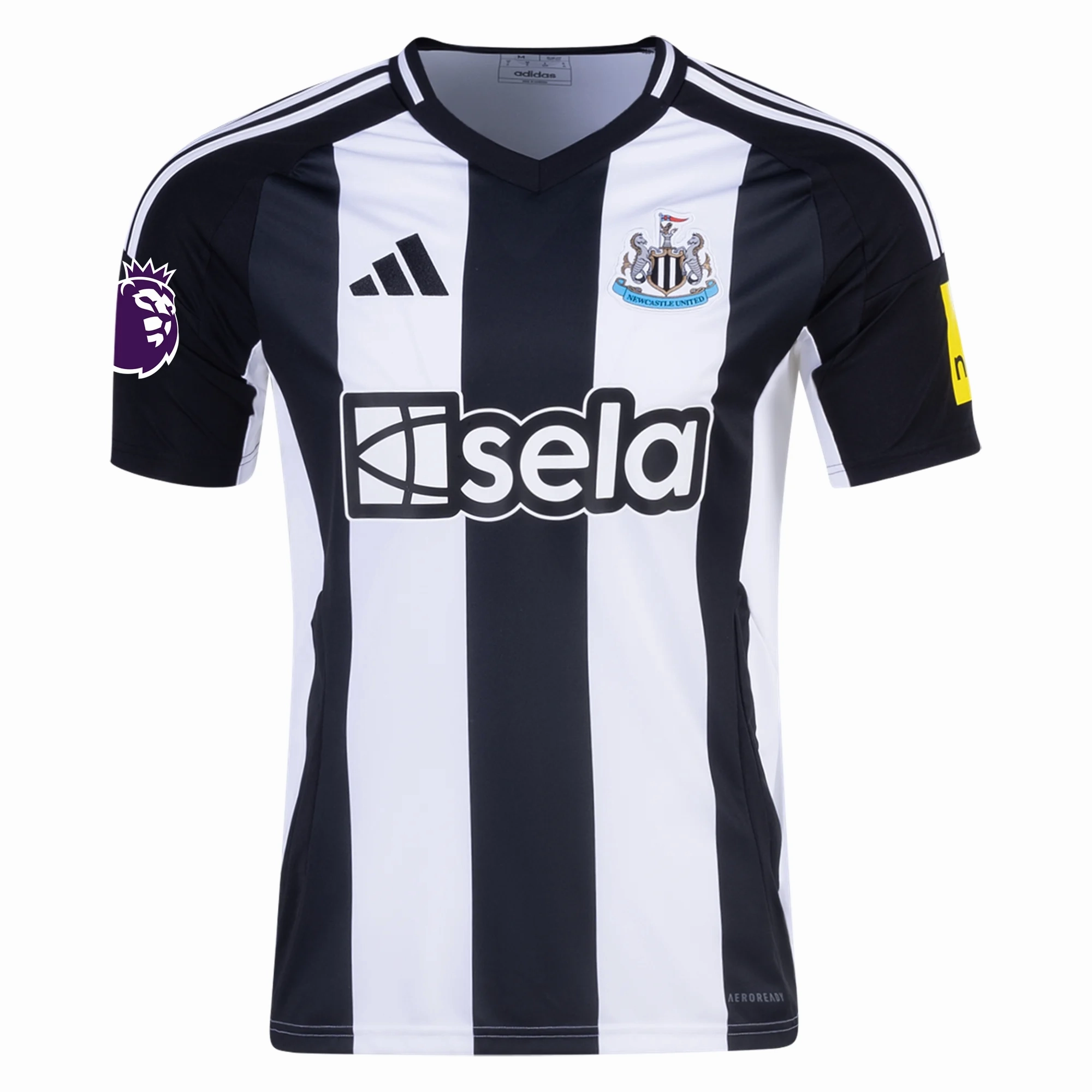 Clean Structure No Slip Grip adidas Newcastle United Bruno Guimar?es Home Jersey w/ EPL Patch 24/25 (Black/White)