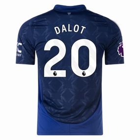 adidas Manchester United Diogo Dalot Away Jersey w/ EPL Patch 24/25 (Night Indigo) Quick Pull Strategic Perforation Design