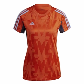 adidas - Women's Tiro Short Sleeve Jersey (HS9794) All-day Performance Cooling mesh