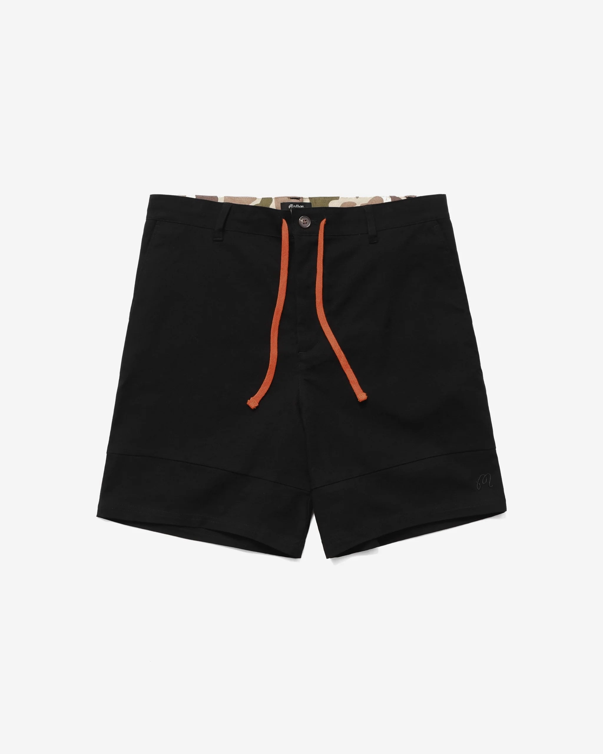 Malbon "Field Chino Shorts" M -Black Breathe Fit Elasticated Waistband Design