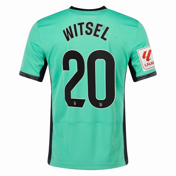 Nike Atletico Madrid Axel Witsel Third Jersey w/ La Liga Patch 23/24 (Spring Green/Black) Active Comfort