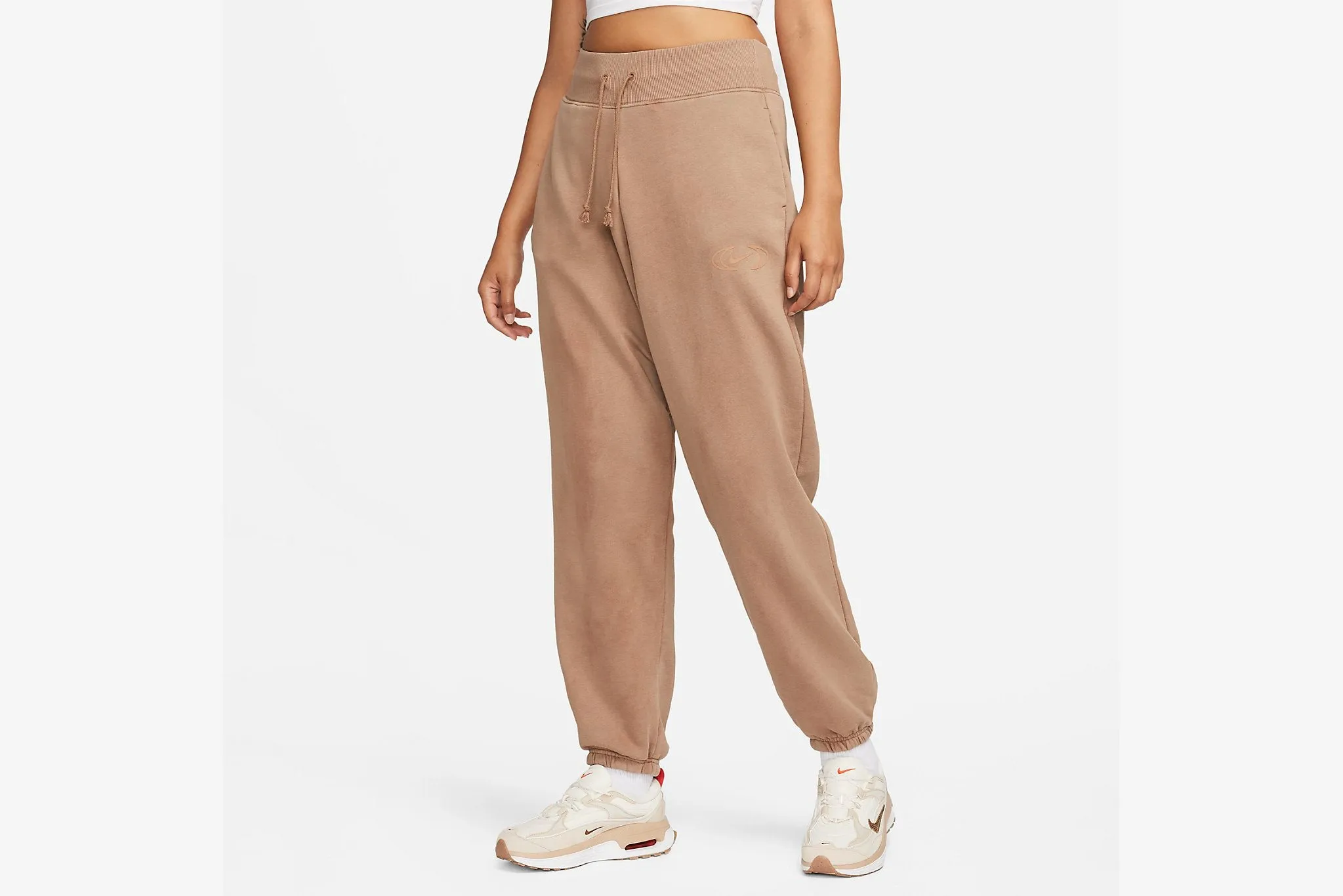 Easy Layer UVProtection Coating Nike "Sportswear Phoenix Fleece High-Waisted Pants" W -  Archaeo Brown
