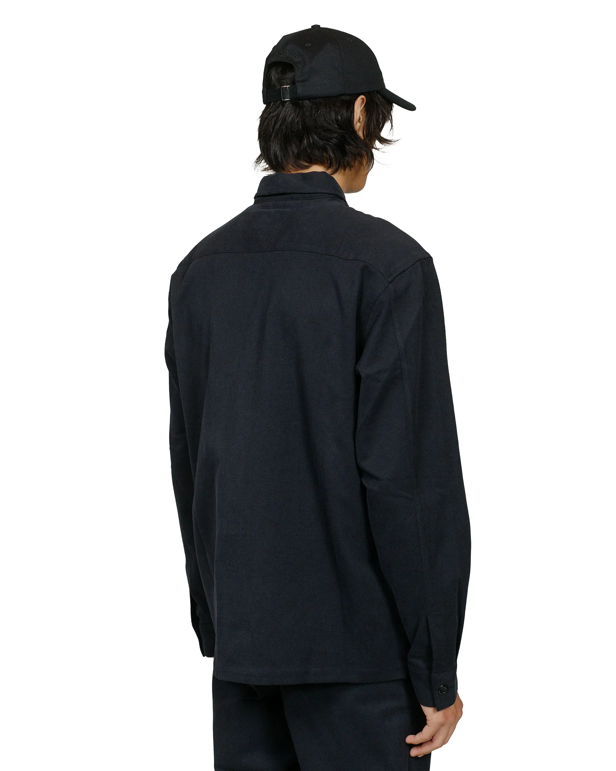 Norse Projects Carsten Cotton Wool LS Shirt Black Vintage Wash