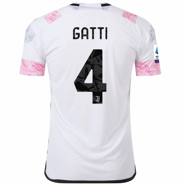 Sun Protection Fabric adidas Juventus Gatti Away Jersey w/ Serie A 23/24 (White)