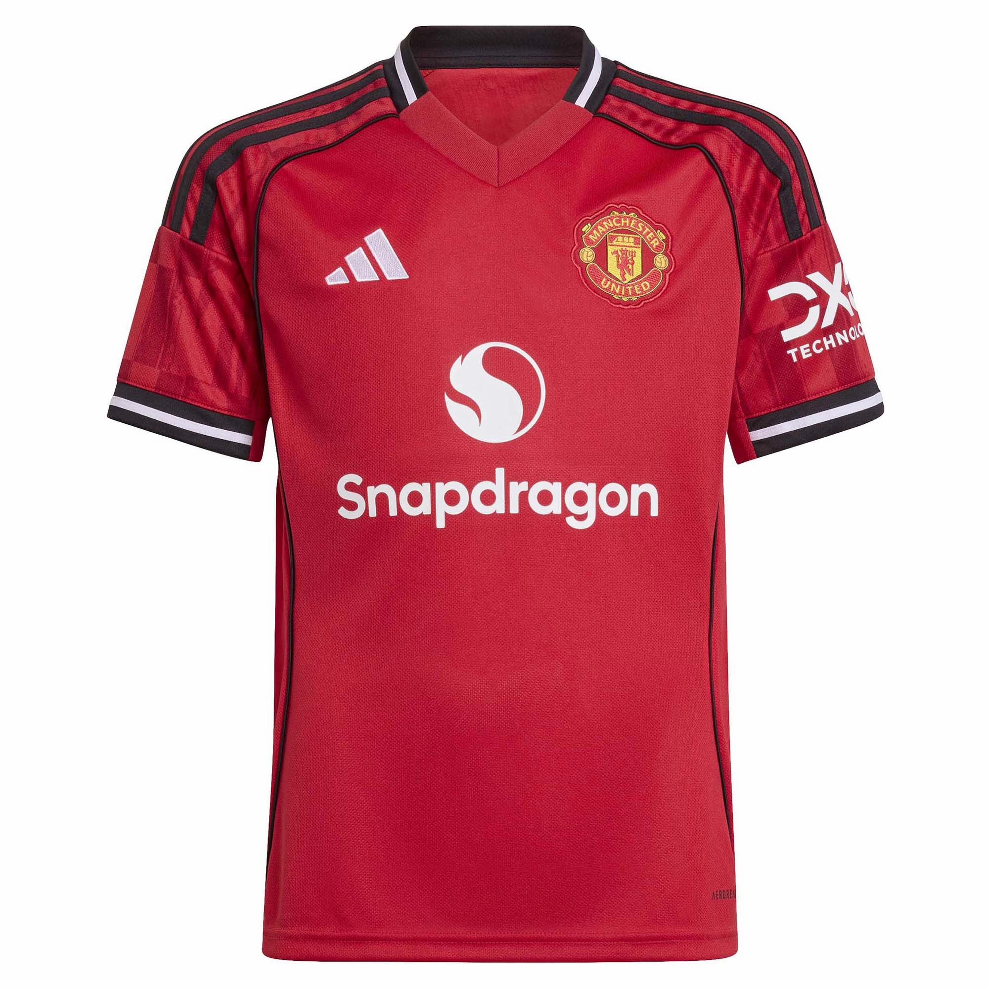 Junior's Manchester United 2025/26 Home Soccer Jersey All Purpose Knit