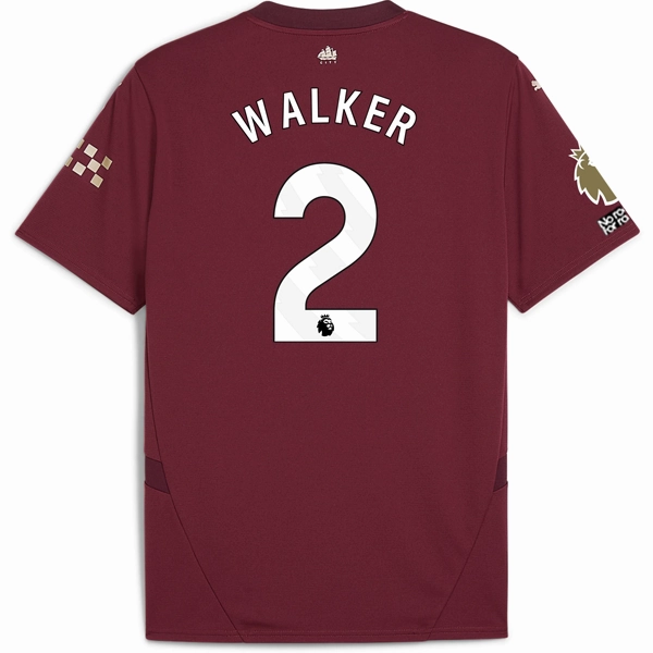 Adaptive Thermal Control Puma Manchester City Kyle Walker Third Jersey w/ EPL   No Room For Racism   Club World Cup Patches24/25 (Dark Jasper)