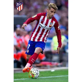 Atletico Madrid Griezmann Poster Wrinkle Resistant Material