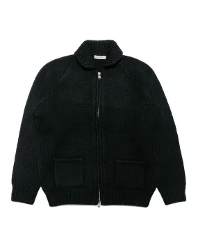 Comfy Vibe nonnative Adventurer Hand-Knit Cowichan Sweater Wool Yarn Black